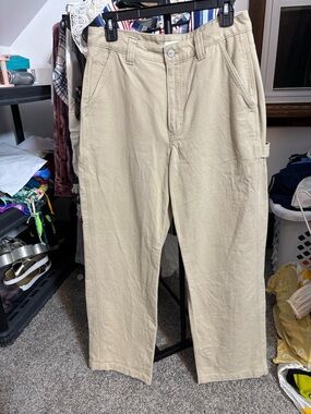 TNA Women’s Beige Cargo Pants with Utility Pockets